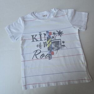 Kids White Graphic T-Shirt